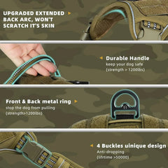 Adjustable Anti-Pull Harness with MOLLE System