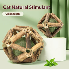 Catnip & Silvervine Dental Chew Ball