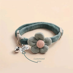 Cute floral dog necklace