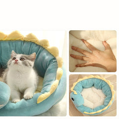 Cozy Dinosaur Cat Bed 🦕