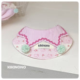 Pink Plaid Bandana bib