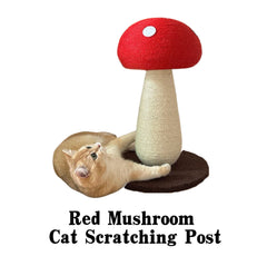 Red Mushroom Cat Scratching Post