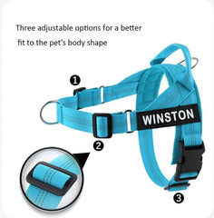 Reflective Adjustable Dog Harness – Personalized Harness for Walking