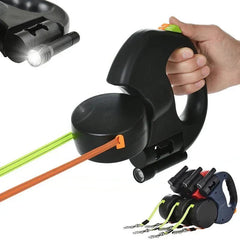 Retractable Double Dog Leash – 360° Rotatable & Anti-Tangle | Reflective 3M Leashes & Brake System