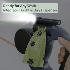 Retractable Double Dog Leash – 360° Rotatable & Anti-Tangle | Reflective 3M Leashes & Brake System