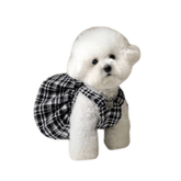 Sweet Houndstooth Printed Dog Dress/T-shirt