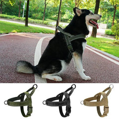 Tactical Chest Harness for Dogs – Adjustable Nylon Harness