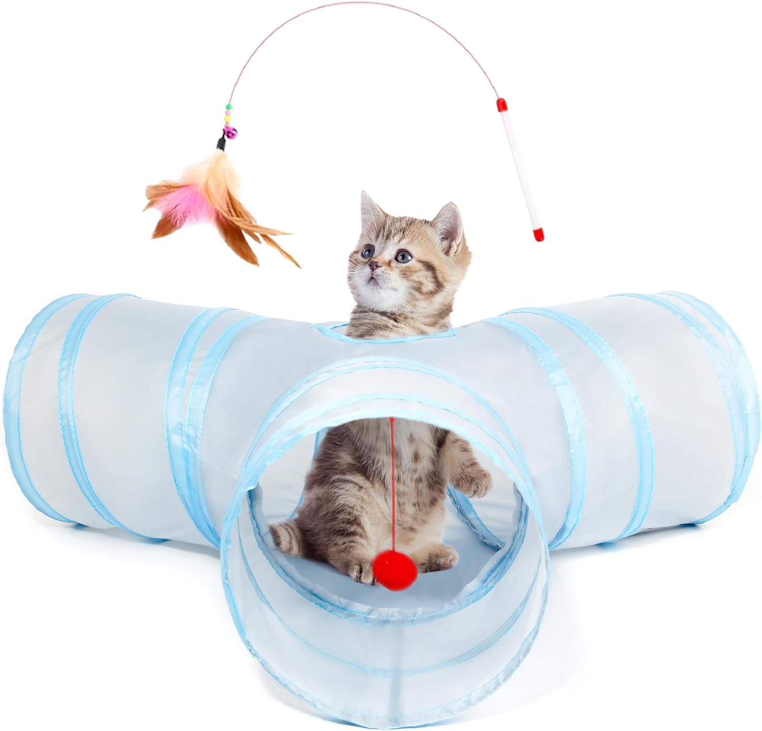 3 Way Collapsible Cat Tunnel