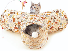 3 Way Collapsible Cat Tunnel