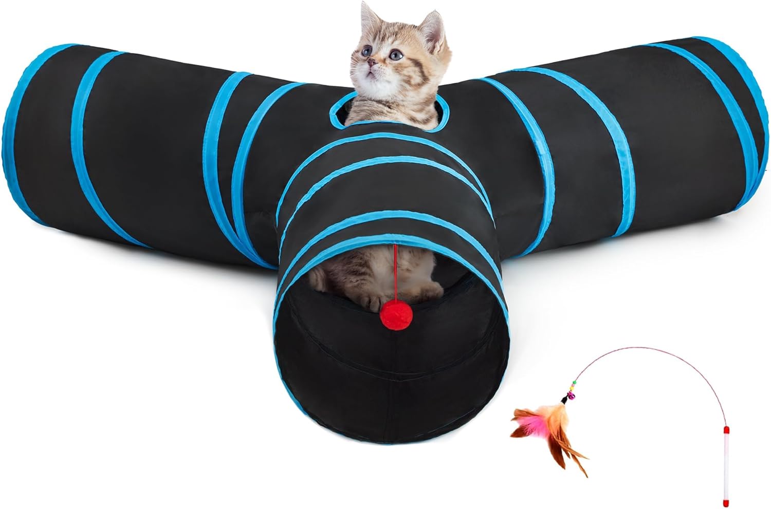 3 Way Collapsible Cat Tunnel