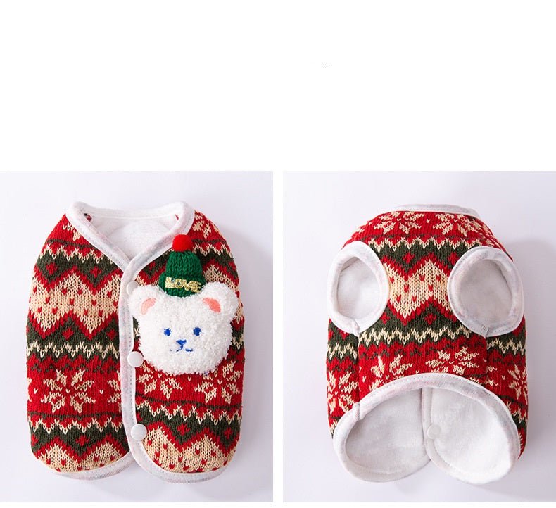 Adorable Winter 3D Bear Knit Sweater