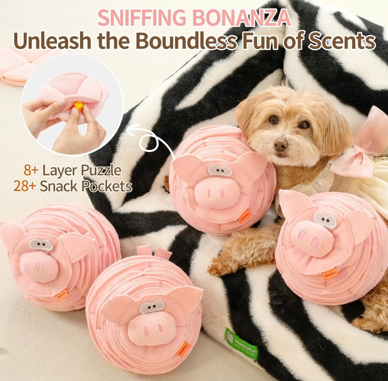 Animal pig snuffle toy
