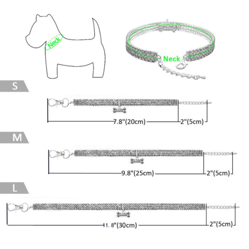 Bling Bone Rhinestone Collar