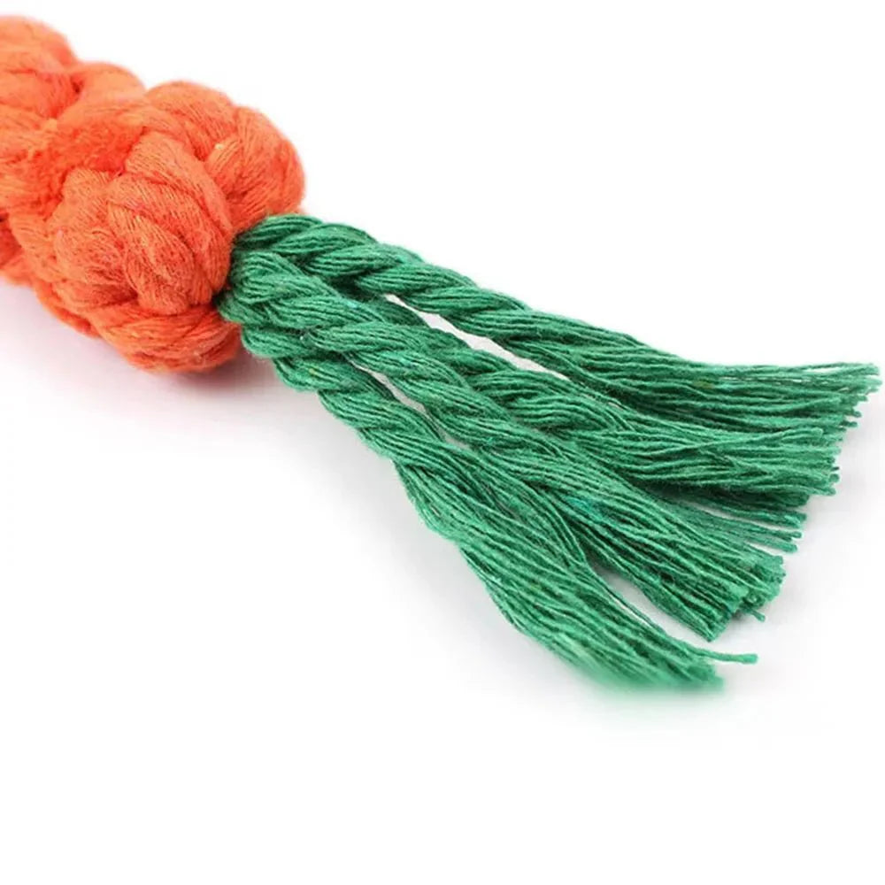 Carrot Bite Rope Durable Chew Toy