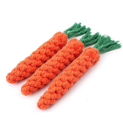 Carrot Bite Rope Durable Chew Toy