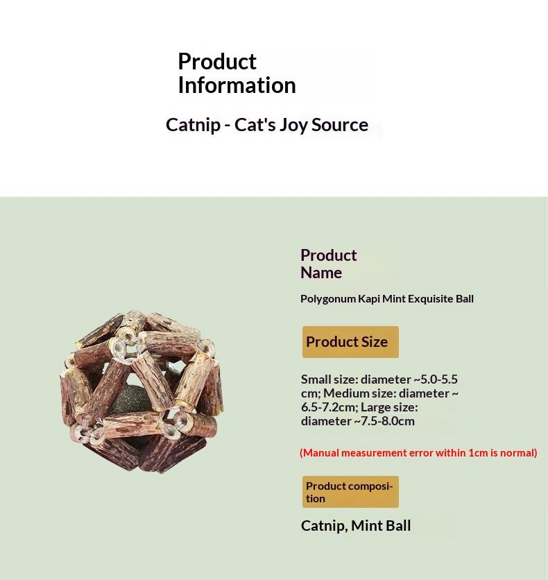 Catnip &amp; Silvervine Dental Chew Ball