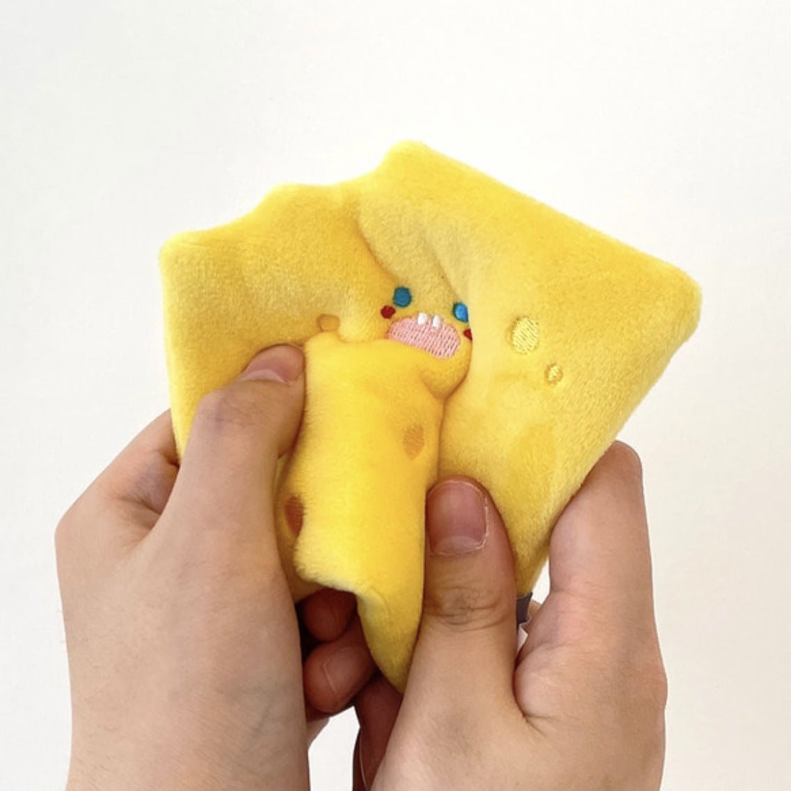 2pcs Cheese Cookie Squeaky Dog Toys