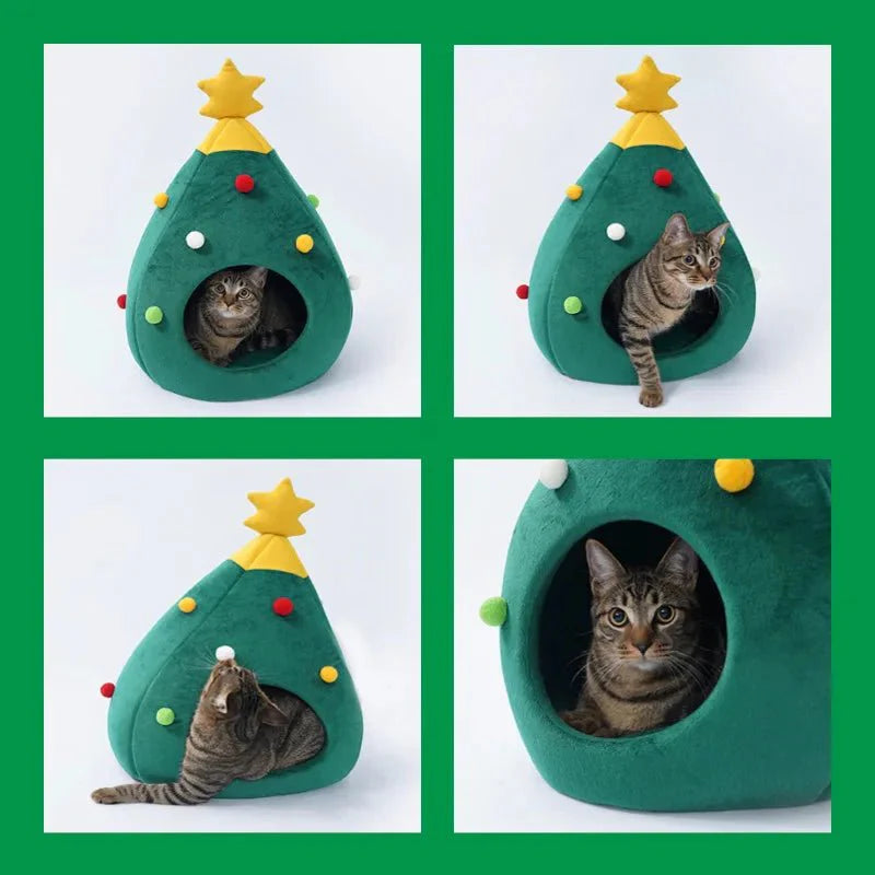 Christmas Cat/Dog Nest Tree Washable