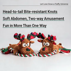 Christmas Reindeer Dog Toy — a festive companion made for merry playtime.