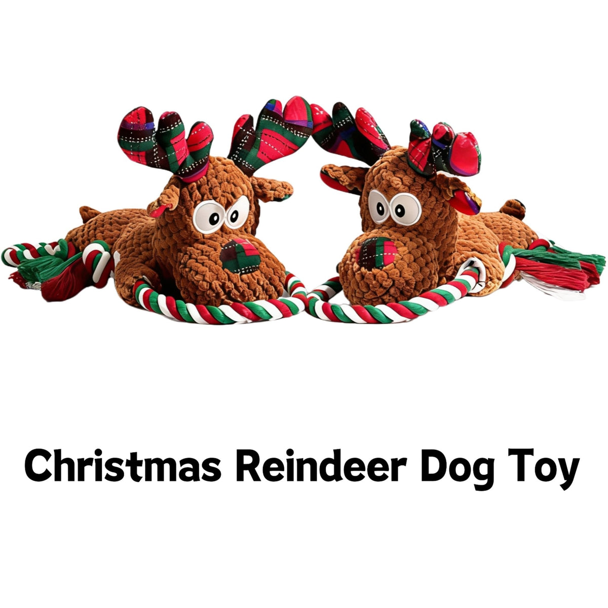 Christmas Reindeer Dog Toy — a festive companion made for merry playtime.