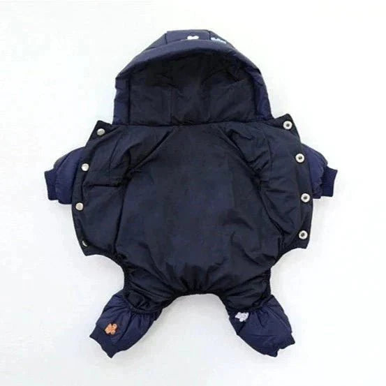 Bear Pattern Jumpsuit Jacket