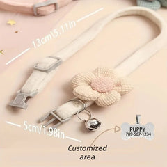 Cute floral dog necklace