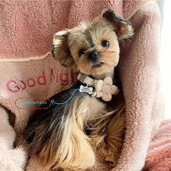 Cute floral dog necklace