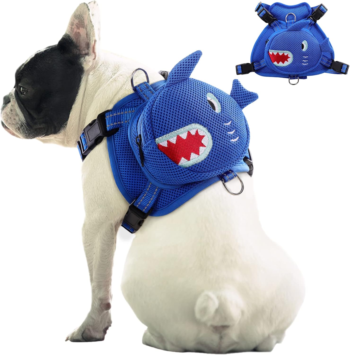 Dog Backpack Harness No-Pull with D-Ring outdoor hiking