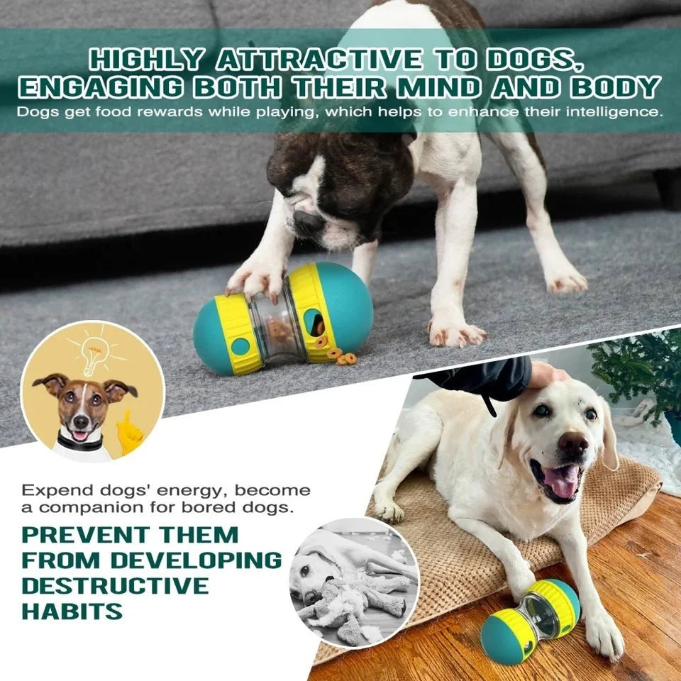 Dog Treat Dispenser Toy Interactive Leaking