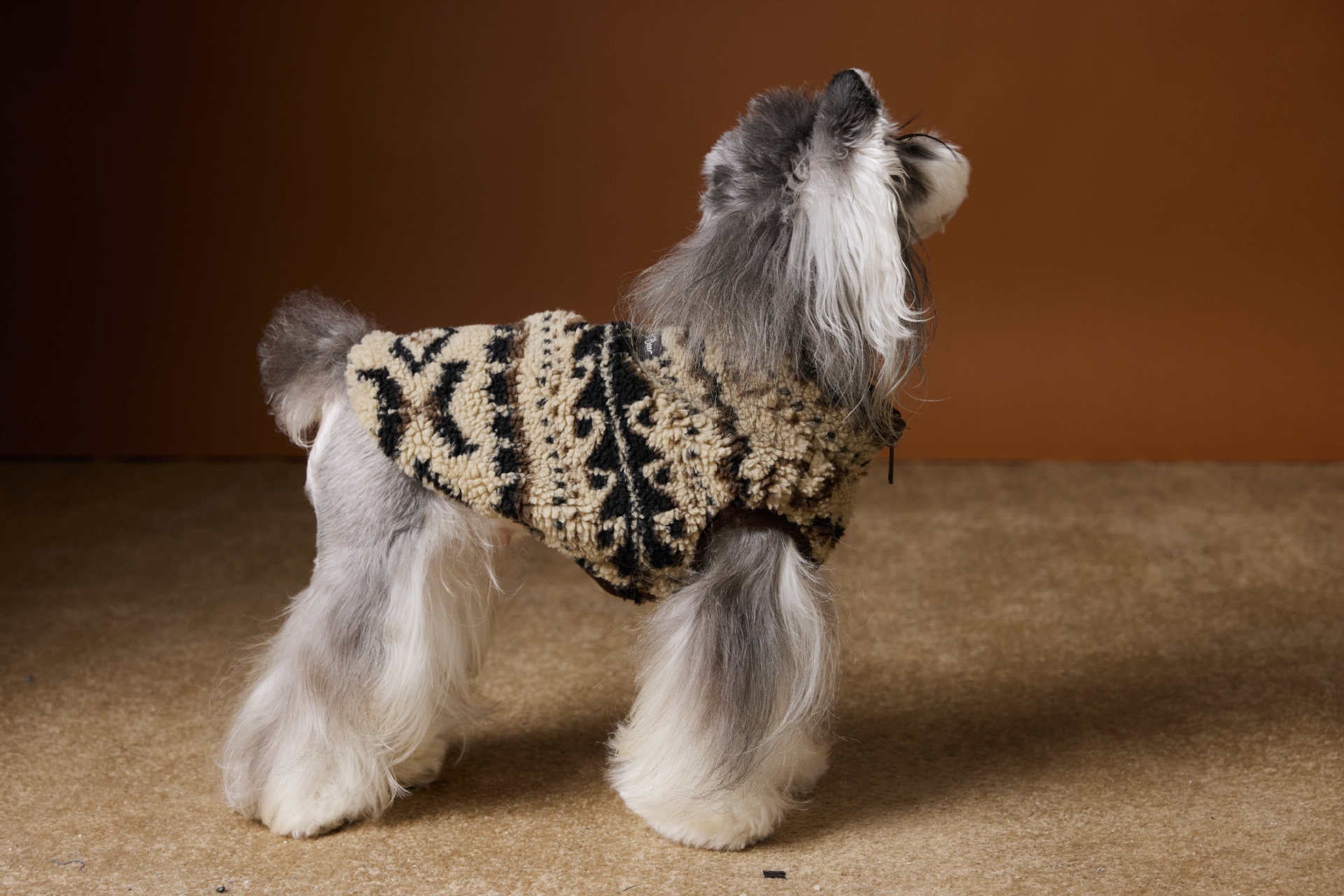 Fair Isle Sleeveless Vest – Cozy Knit Dog Sweater