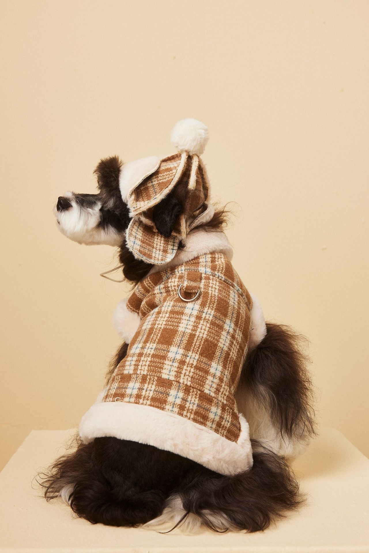 Fleece-Lined Sleeveless Plaid Vest