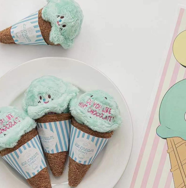 Ice-cream Sniffing Plush Toy with Sound