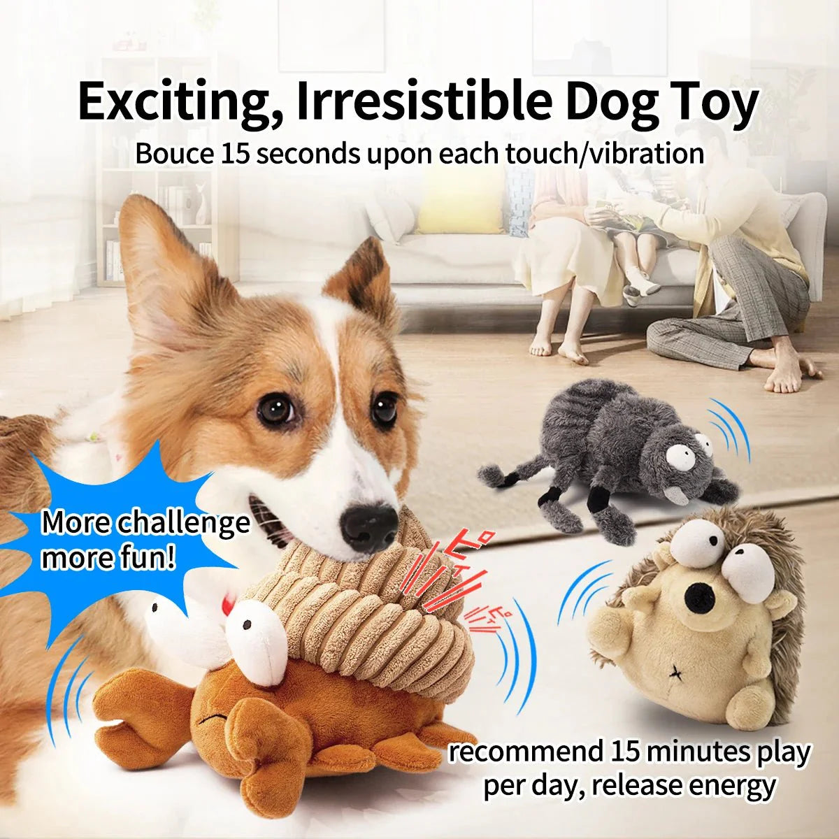 IPAWSPACE Interactive Toy Plush Dancing Ball