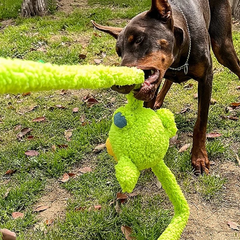 Long Hare Dog Rope Tug Toy