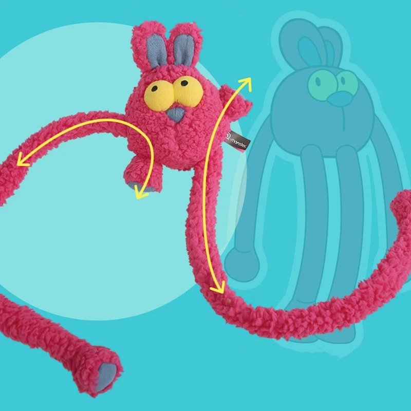 Long Hare Dog Rope Tug Toy