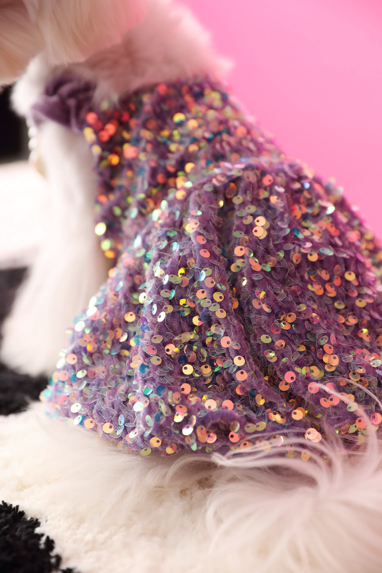 Luxurious Velvet Glitter Camisole Dress