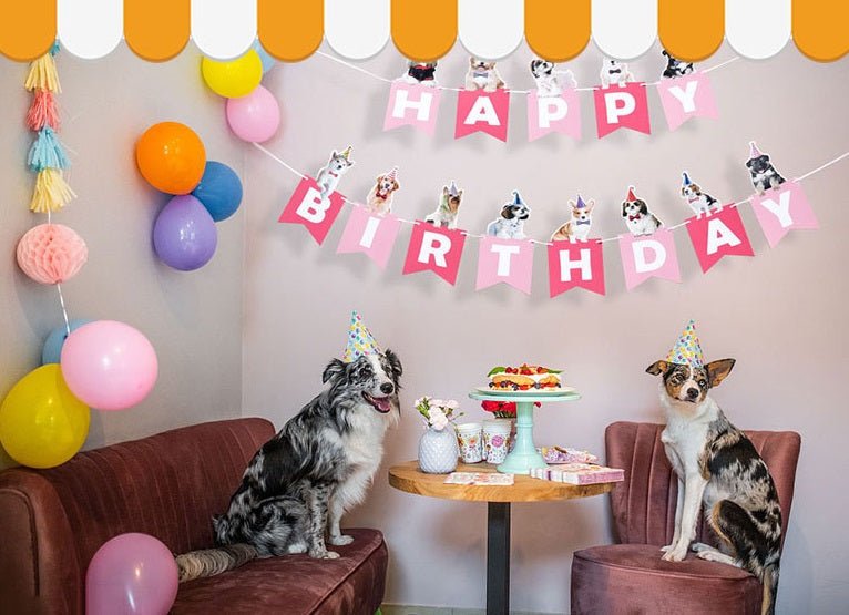 🎉 Paw-some Dog Birthday Party Banner – Celebrate in Style with Your Furry Friends! 🐾🎈