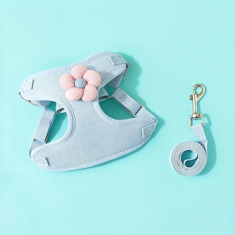 No Pull Adjustable Vest Harness and Leash Set