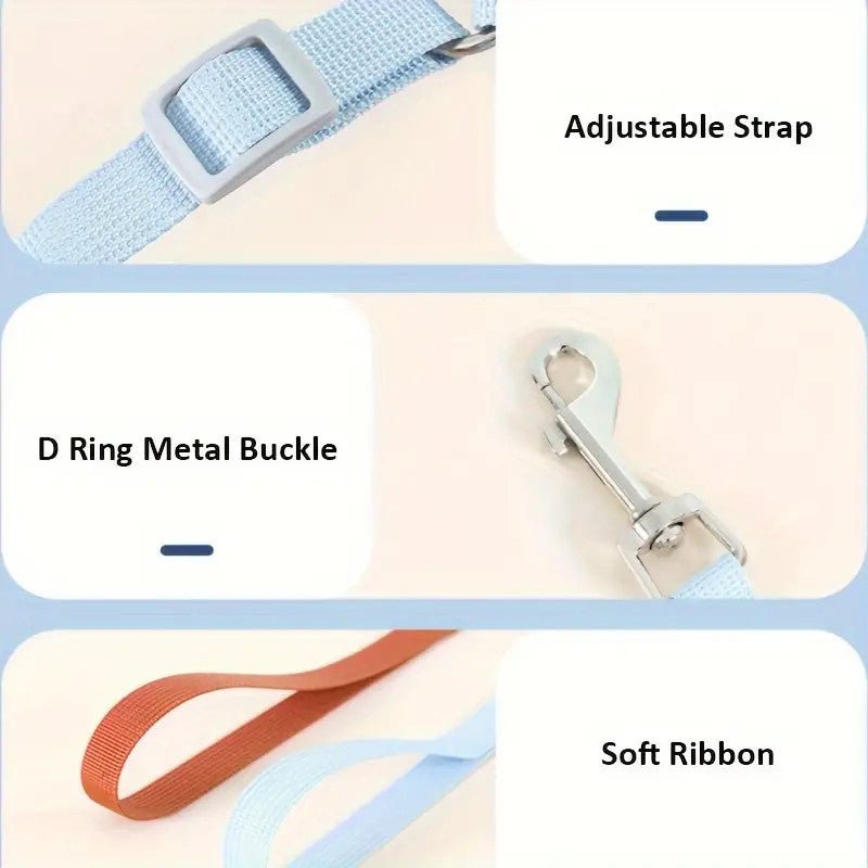 No Pull Adjustable Vest Harness and Leash Set