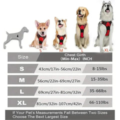 No Pull Dog Harness – For Large Dogs with Front Clip