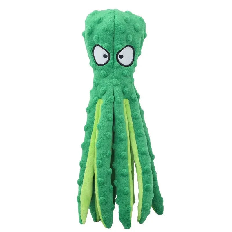 Octopus Plush Squeaky Dog Toy