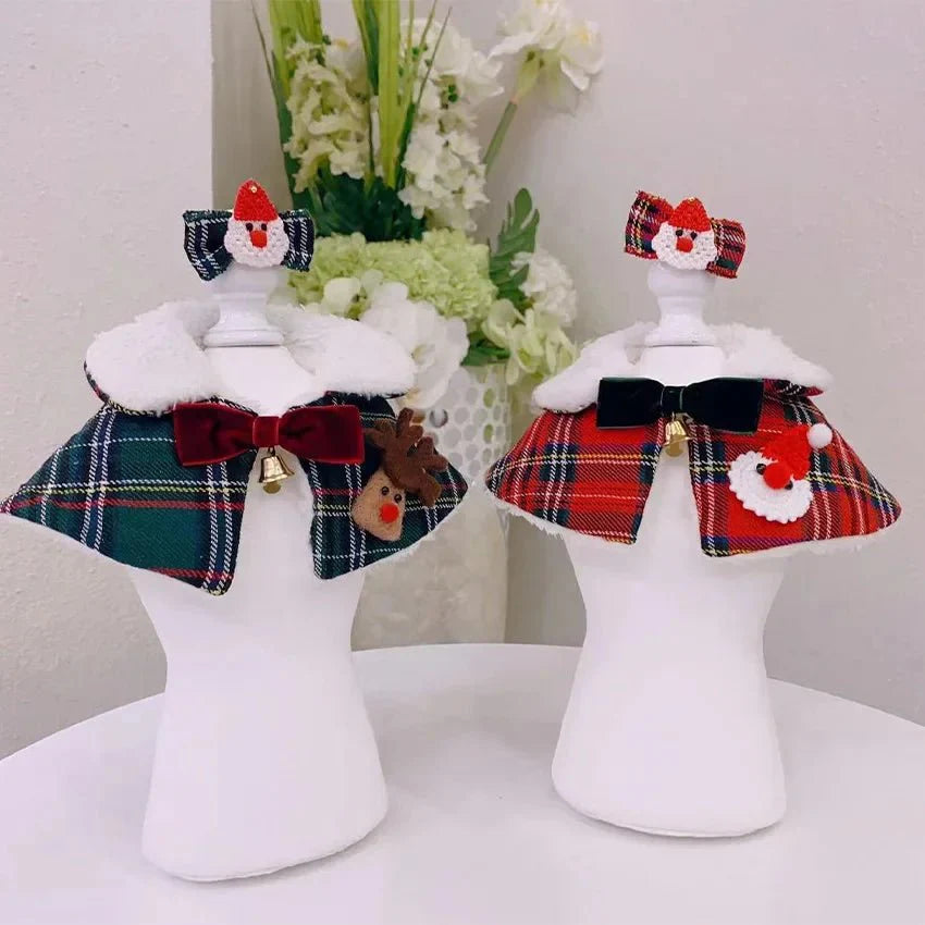 Plaid Christmas Bandana Collar