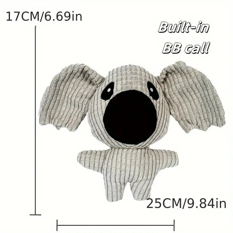 Plush Koala & Elephant Squeaky Durable Chew