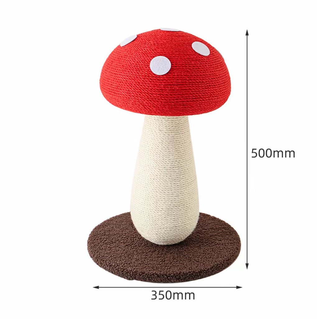 Red Mushroom Cat Scratching Post