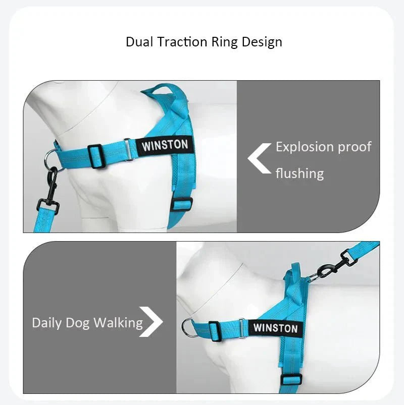 Reflective Adjustable Dog Harness – Personalized Harness for Walking
