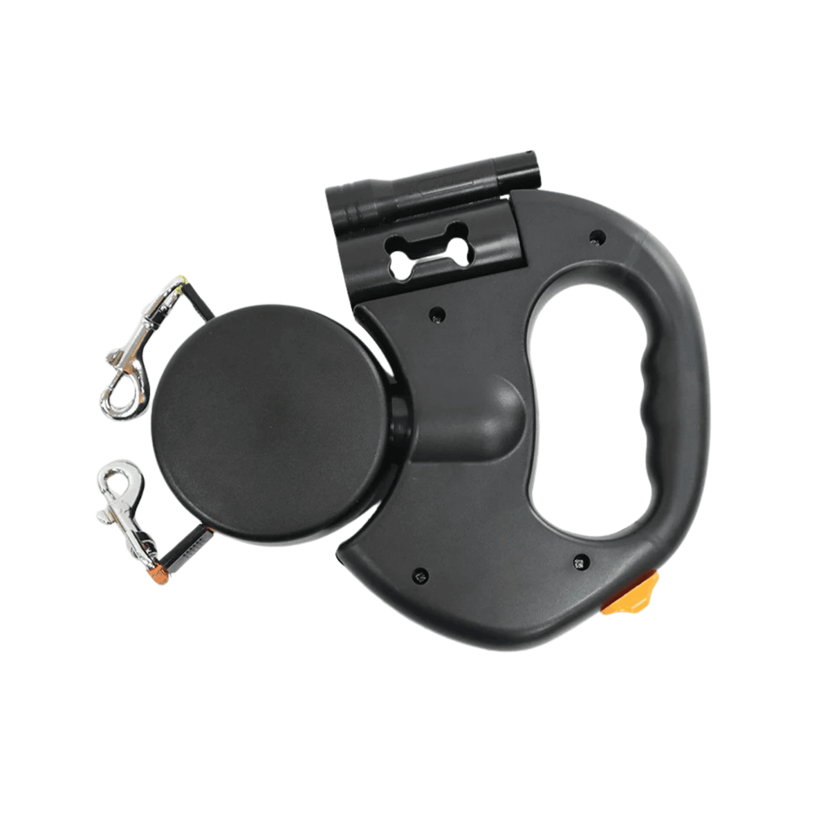 Retractable Double Dog Leash – 360° Rotatable & Anti-Tangle | Reflective 3M Leashes & Brake System