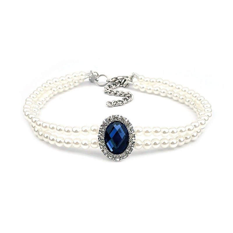 Rhinestone Jeweled Pet Necklace