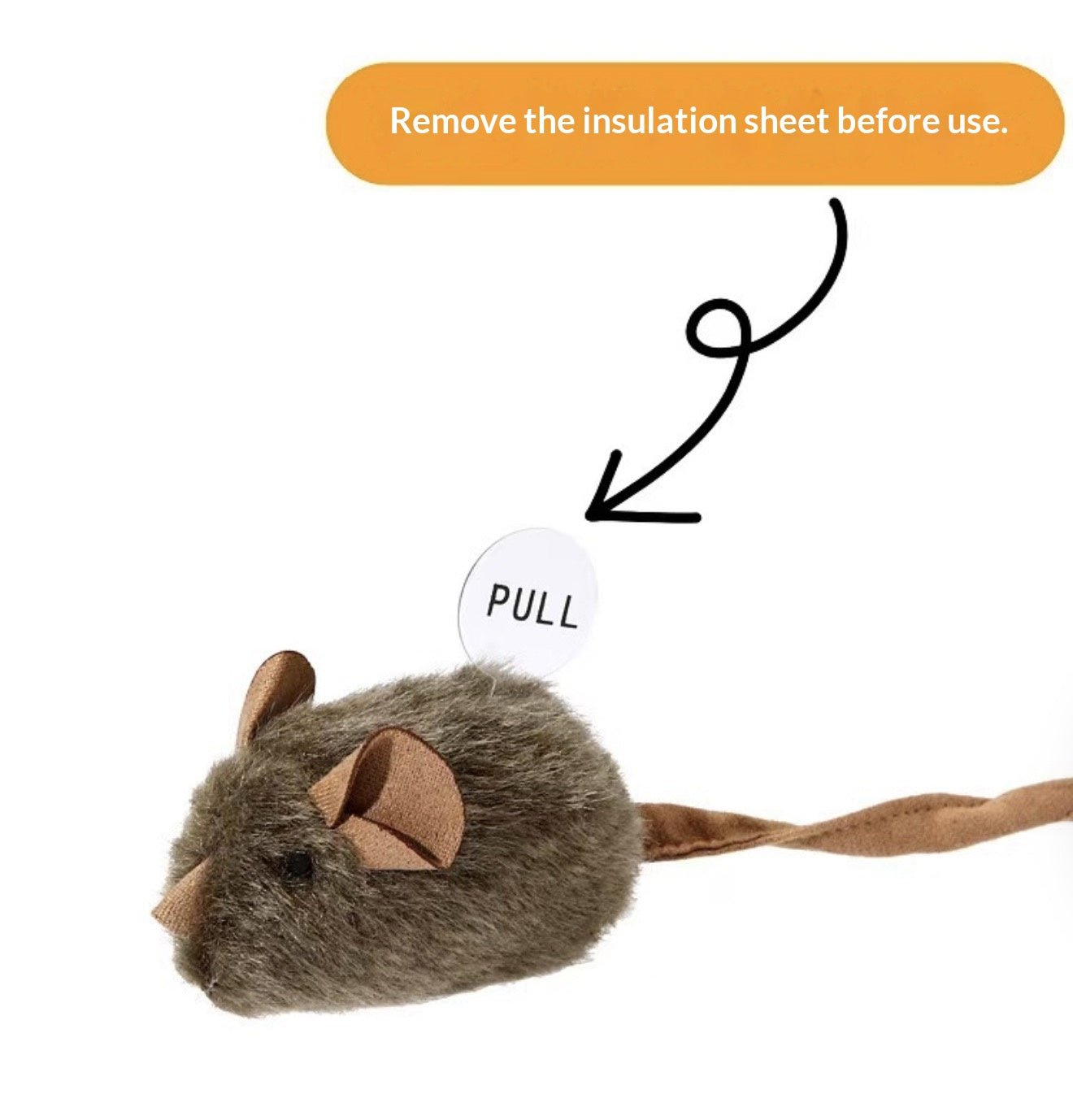 Simulation Squeaking Mouse Toy