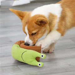 Snail Dog Puzzle Toy Plush Sound