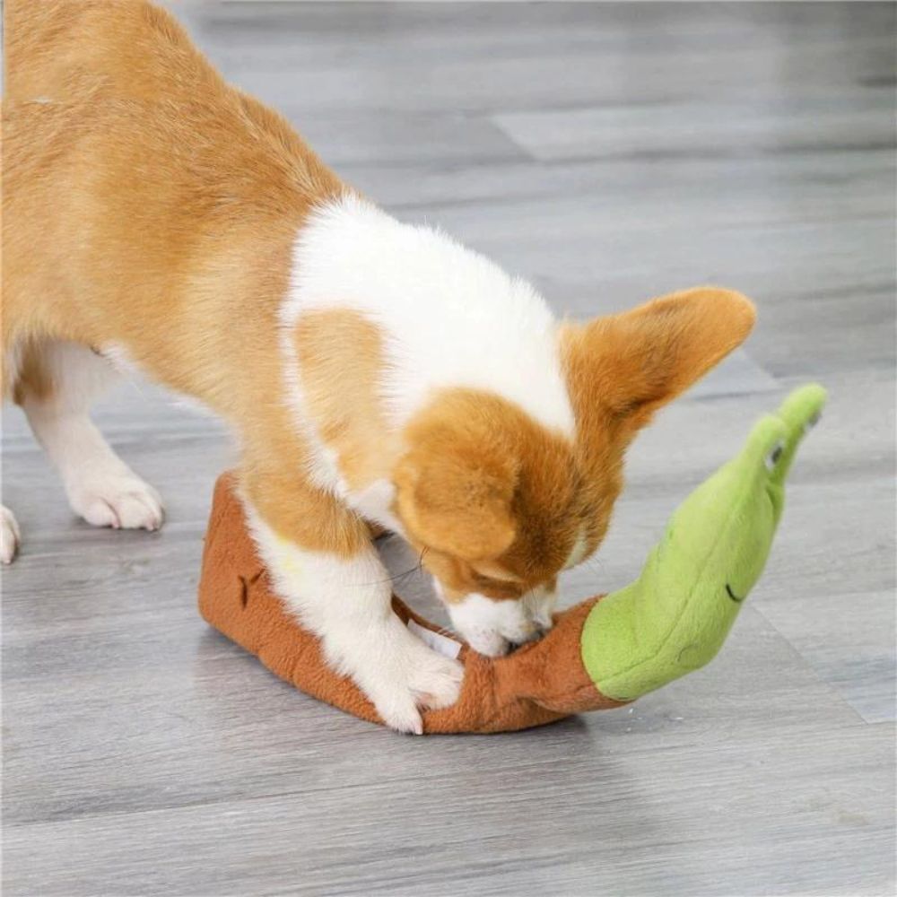 Snail Dog Puzzle Toy Plush Sound